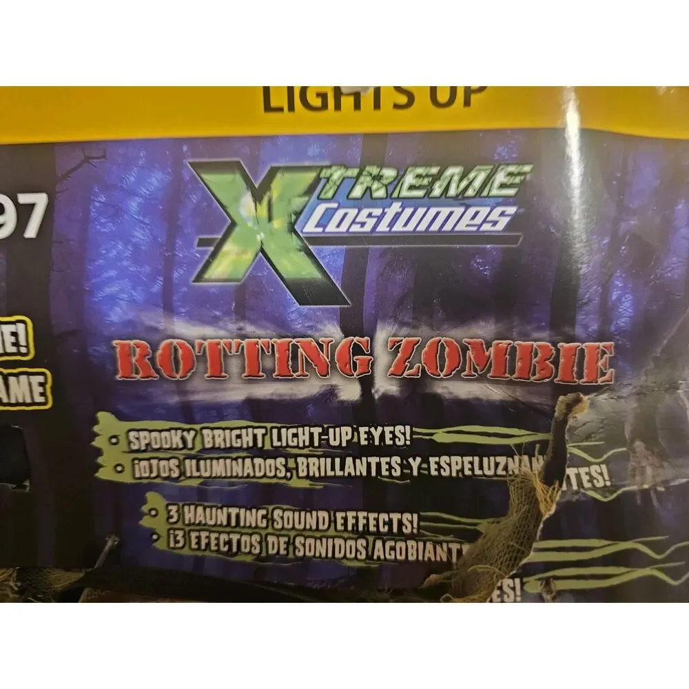 New -Rotting Zombie Boy's Halloween Costume Horror Size L 10-12 Xtreme Costumes